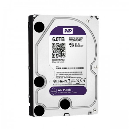 HDD 3.5P WD PURPLE 6TB INTELLIPOWER 64MB SATA3 - WD60PURX 